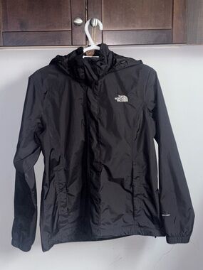 The North Face Black Hooded Rain Shell
